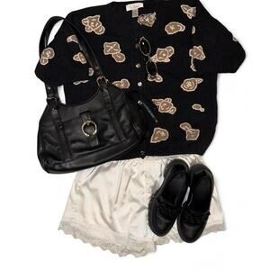 vtg 70s 80s 90s boho festival cottagecore knit festival shirt